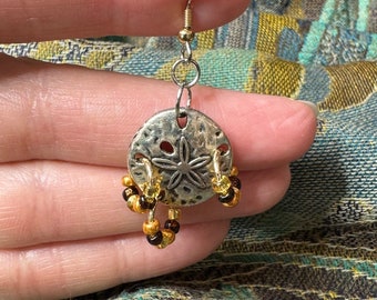 Sanddollar baumeln Ohrringe