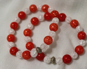 Edelstein Perlen Stretch Armband