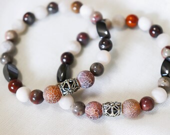 Edelsteen Kralen Stretch Armband