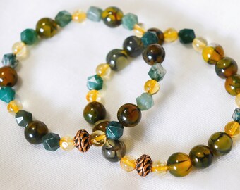 Edelsteen Kralen Stretch Armband