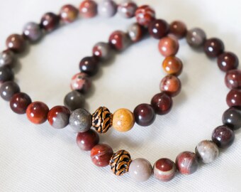 Edelstein Perlen Stretch Armband