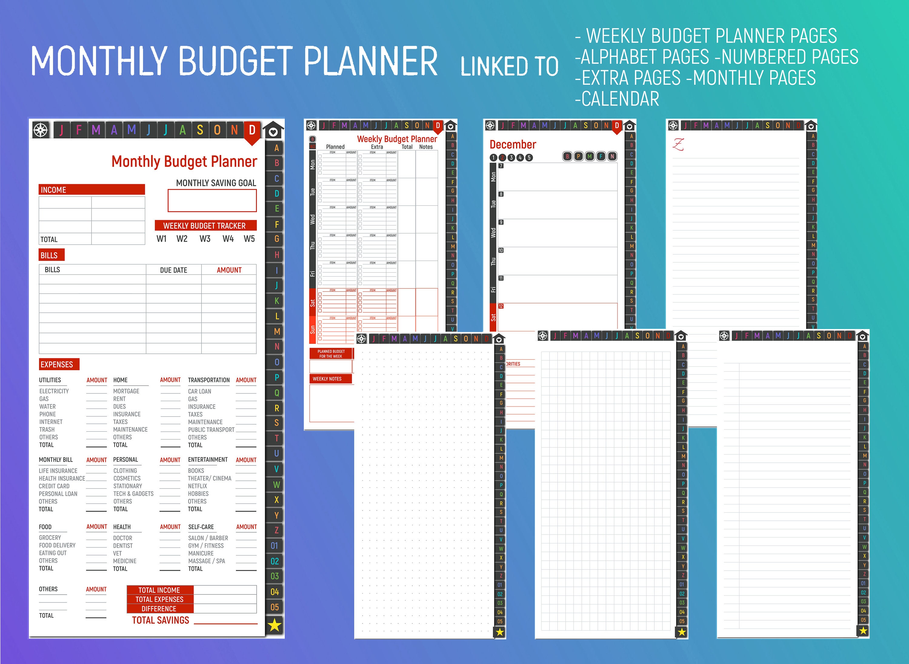 2022 Smartphone Digital Planner for iPhone and Android Phones