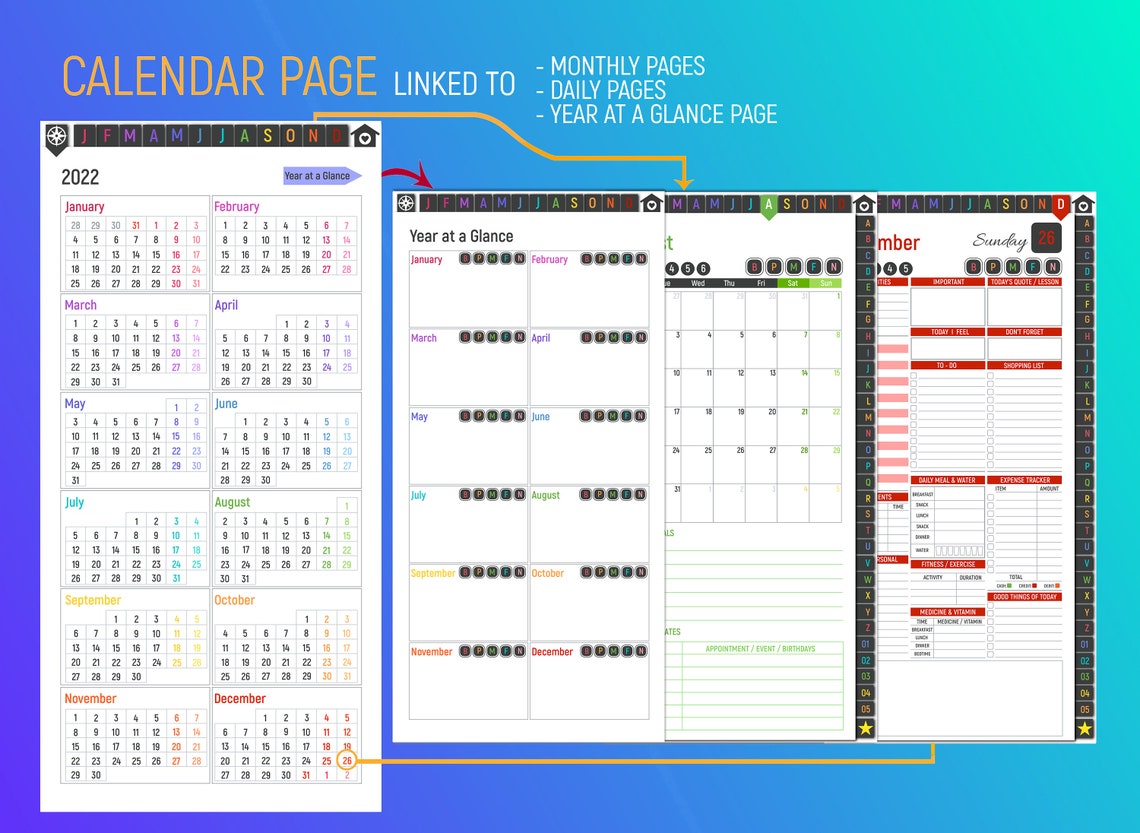 2022 Smartphone Digital Planner for iPhone and Android Phones