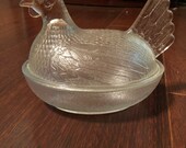 Hen on Nest Indiana Glass