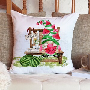 Watermelon Gnome Bench  DESIGN ONLY  Sublimation Digital Download png