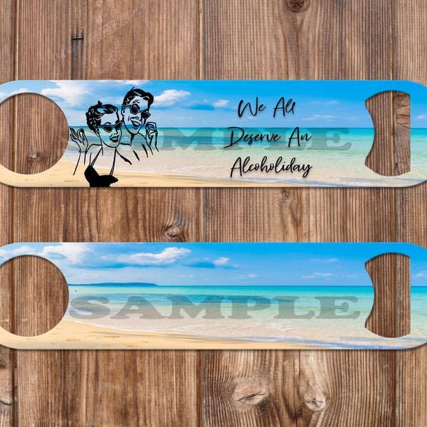 Alcoholiday Retro Design for Bottle Opener SUBLIMATION DIGITAL DESIGN png