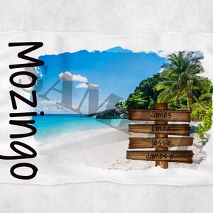 Beach Color Family Name for 4 Template SUBLIMATION DIGITAL DOWNLOAD jpeg