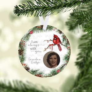 Christmas I am always with you and without text Photo Round Ornament  DESIGN ONLY Sublimation DIGITAL Download png
