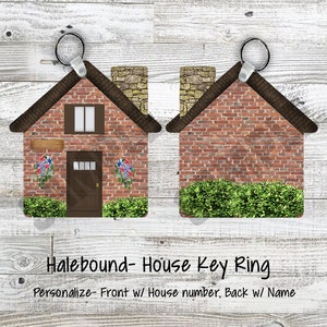 Brick House Design Keychain SUBLIMATION DIGITAL DOWNLOAD png