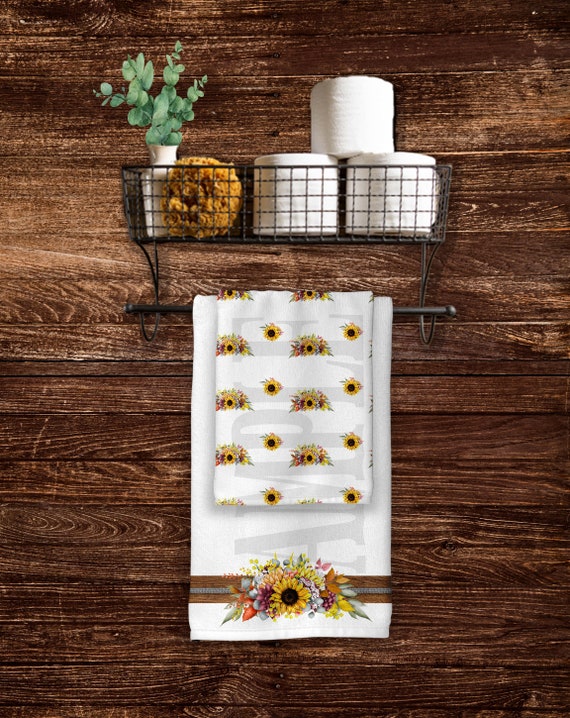 Farmhouse Sunflower Swag Fancy Towel Set SUBLIMATION DIGITAL DOWNLOAD Png Etsy Ireland