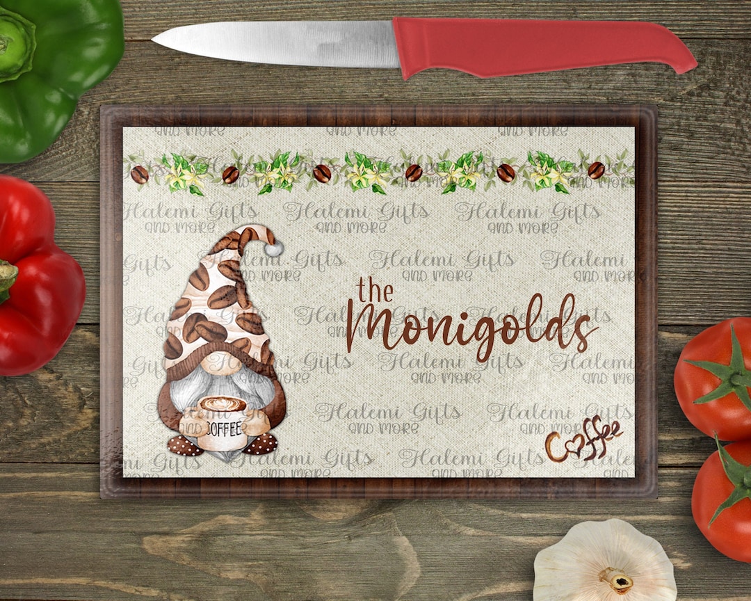 Coffee Gnome Placemat/cutting Board Designs SUBLIMATION DIGITAL
