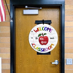 Teacher Welcome to our Classroom Round DESIGN ONLY Sublimation PNG