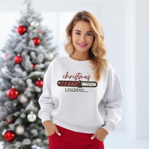 Christmas Loading  Faux sequins glitter Faux embroidery Winter DIGITAL DOWNLOAD ONLY Faux embroidery patch png Sublimation and Dtf