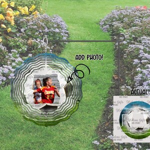 Soccer photo Wind spinner Design  Sublimation Digital Download DESIGN ONLY png