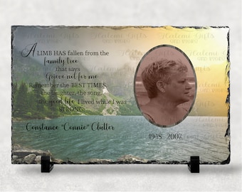 A limb has fallen Memorial Digital Download DESIGN ONLY  Textured large slate, Template, Sublimation Download Digital png