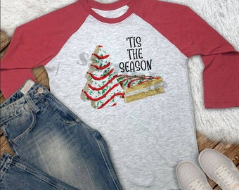 Christmas Tree Cakes Tis the Season DESIGN ONLY SUBLIMATION  Digital Download png