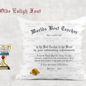 Plantilla de certificado de mejor maestro del mundo para almohada de taza para personalizar la sublimación DESCARGA DIGITAL png