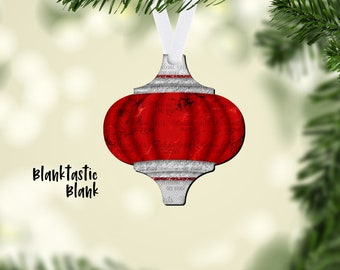 Red glitter Blanktastic Arabesque  Ornament Design Sublimation DIGITAL DOWNLOAD png