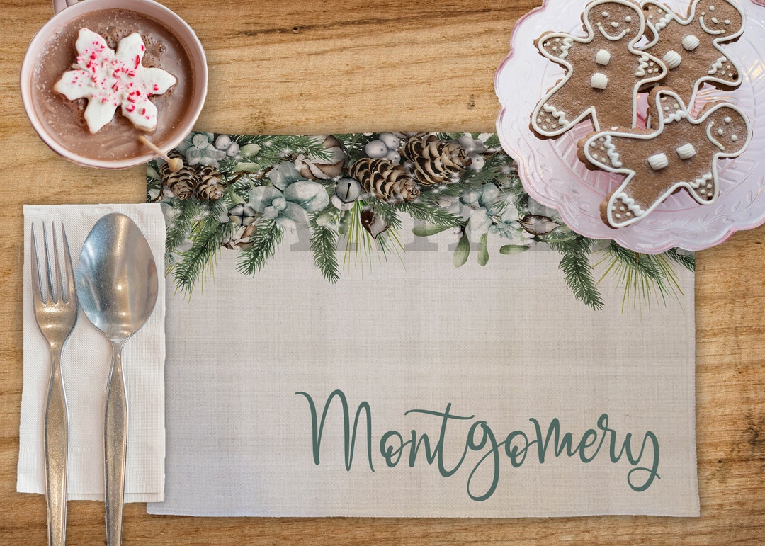 Shabby Christmas Placemat /cutting Board Design SUBLIMATION Etsy