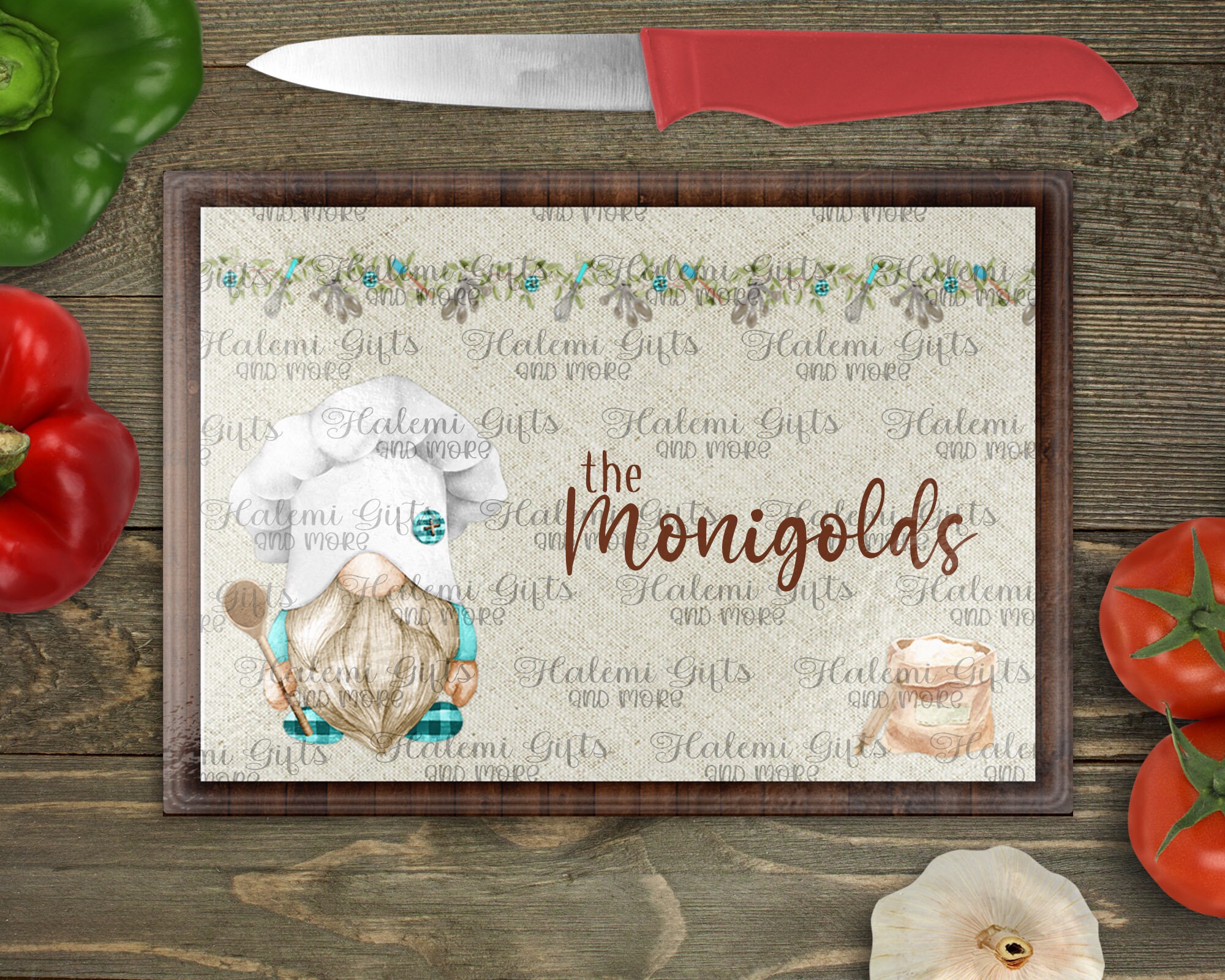 Baking Gnome Placemat/cutting Board Designs SUBLIMATION Etsy UK