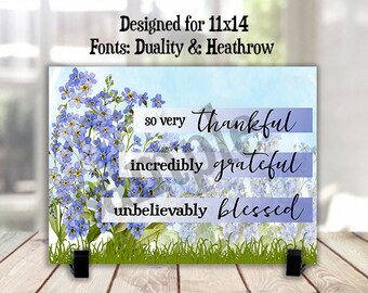 So Very Thankful  Wall Hanger Design Template SUBLIMATION DIGITAL DOWNLOAD  png