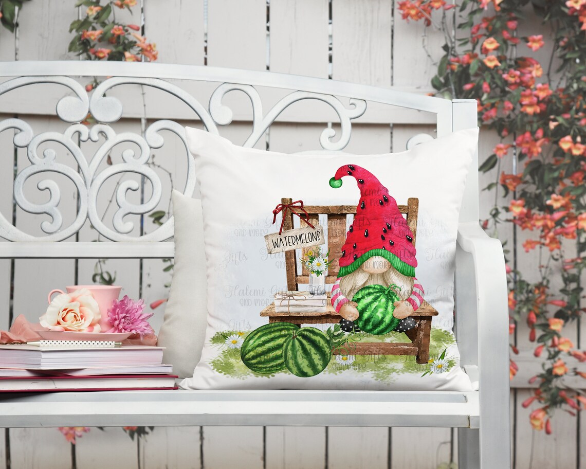 Watermelon Gnome Bench 2 DESIGN ONLY Sublimation Digital - Etsy