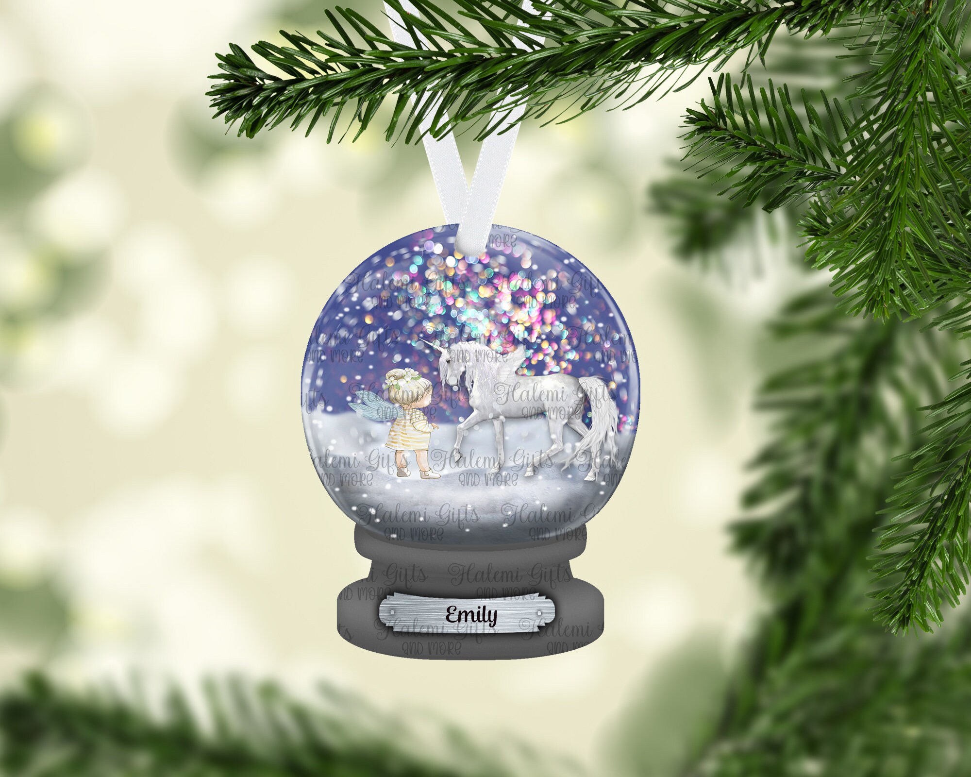 Snow Globe Figurines, Christmas Decorations for Christmas Party Teelie's  Fairy Garden
