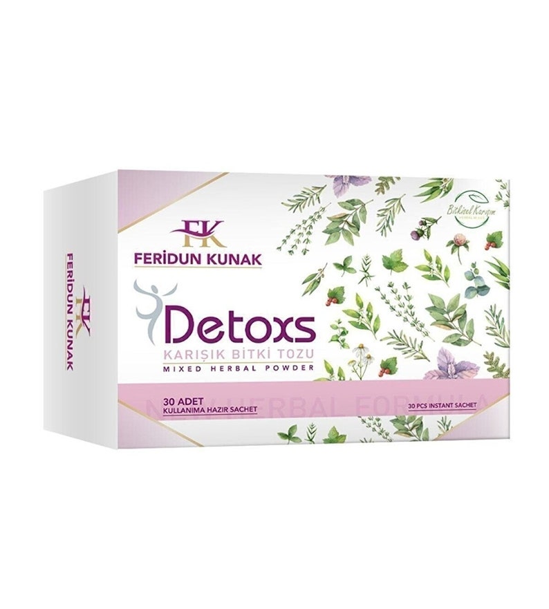Feridun Kunak Detox tea, original slimming herbal mixture, 1 pack X 30pcs image 2