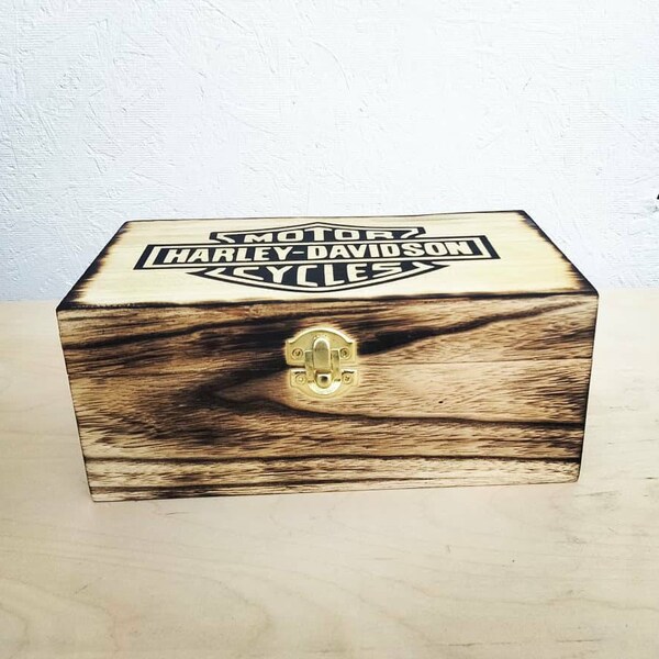 Harley Davidson Jewelry Box Etsy