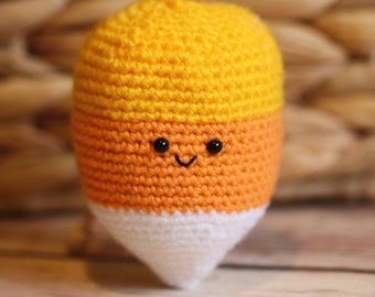 Amigurumi Crochet Pattern (PDF in English): Candy Corn
