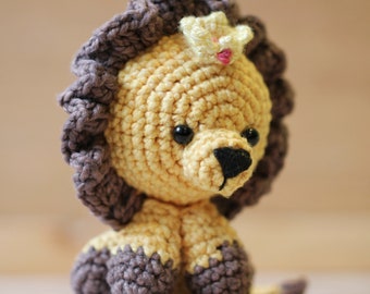 Amigurumi Crochet Pattern (PDF in English): Louis the Lion