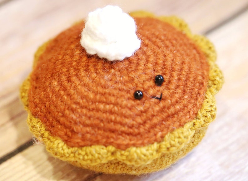 Amigurumi Crochet Pattern PDF in English: Pumpkin Pie image 2
