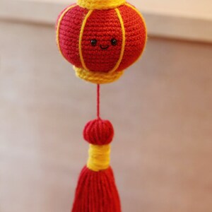 Amigurumi Crochet Pattern PDF in English: Lunar New Year Lantern, Chinese New Year Lantern, Crochet Lantern, Crochet Chinese New Year image 4