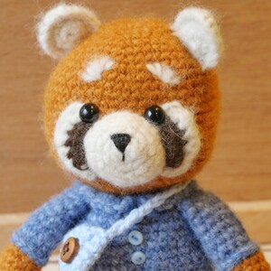 Amigurumi Crochet Pattern PDF in English: Crochet Red Panda, Amigurumi Red Panda, Crochet Panda, Crochet Raccoon, Amigurumi Panda image 4