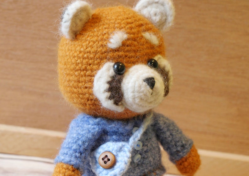 Amigurumi Crochet Pattern PDF in English: Crochet Red Panda, Amigurumi Red Panda, Crochet Panda, Crochet Raccoon, Amigurumi Panda image 6