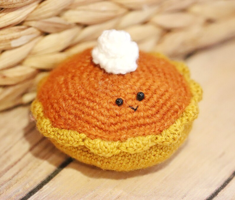 Amigurumi Crochet Pattern PDF in English: Pumpkin Pie image 1