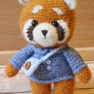 Amigurumi Crochet Pattern PDF in English: Crochet Red Panda, Amigurumi Red Panda, Crochet Panda, Crochet Raccoon, Amigurumi Panda image 8