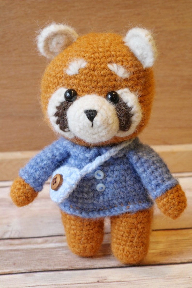 Amigurumi Crochet Pattern PDF in English: Crochet Red Panda, Amigurumi Red Panda, Crochet Panda, Crochet Raccoon, Amigurumi Panda image 8