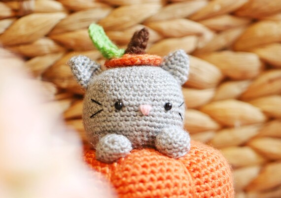 Amigurumi Crochet Pattern PDF in English: Secret the Pumpkitten, Crochet  Pumpkin Cat, Crochet Pumpkin Kitty, Amigurumi Pumpkin Cat 