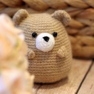 Amigurumi Crochet Pattern PDF in English: Waffle the Chubby Bear, Crochet Teddy Bear, Amigurumi Teddy Bear, Crochet Chubby Bear image 4