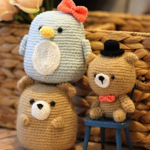 Amigurumi Crochet Pattern PDF in English: Waffle the Chubby Bear, Crochet Teddy Bear, Amigurumi Teddy Bear, Crochet Chubby Bear image 7
