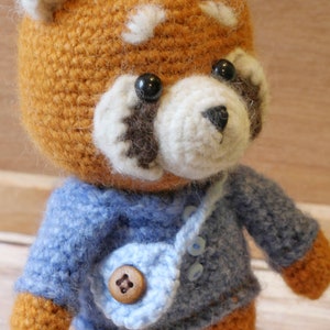 Amigurumi Crochet Pattern PDF in English: Crochet Red Panda, Amigurumi Red Panda, Crochet Panda, Crochet Raccoon, Amigurumi Panda image 2