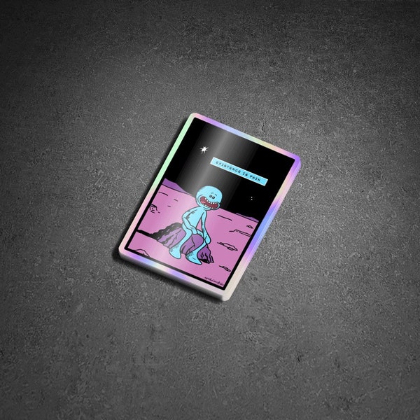 Dr. Meeseeks holographic sticker