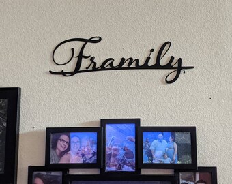 Framily Steel Sign | Friends Like Family Wall Decor