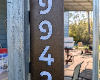 Double Sided Reflective number plate for mailbox post
