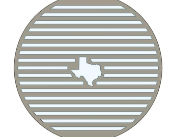Custom Steel Grill Grate – Akorn Auto Kamado (19.5”) with Texas Cutout