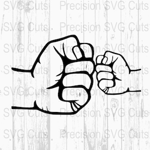 Fist Bump Clipart, Fist Bump SVG, Fist Bump PNG, Family Fist Bump, Hand Gesture Clipart, Digital Download, Cartoon Fist Design