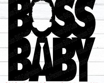 Download Black Boss Baby Svg Etsy