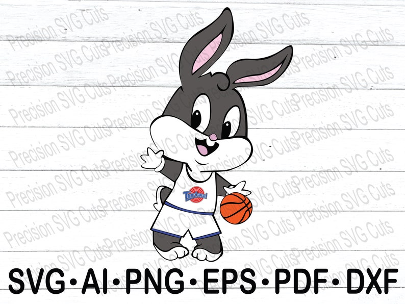 Download Baby Bugs Bunny w/ basketball 3 Space Jam Digital Party | Etsy