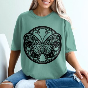 Butterfly SVG, Tattoo Design, Floral Butterfly Design, Intricate Butterfly Cut File, Butterfly Clipart, Butterfly Vector, Cricut, Silhouette